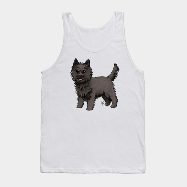 Dog - Cairn Terrier - Black Tank Top by Jen's Dogs Custom Gifts and Designs